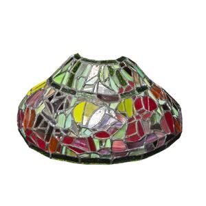 Mosaic Stained Glass Tiffany Style Wall Sconce Shield Wall Light Shade Retro